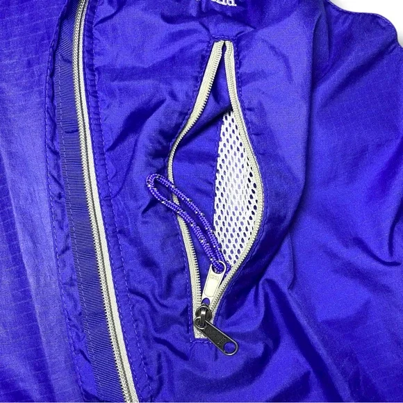 Patagonia Mens Velocity O2 Shell Windbreaker Full Zip Jacket Blue Size M - Picture 5 of 12